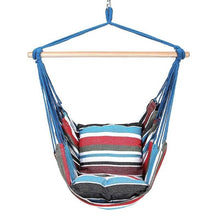 Load image into Gallery viewer, Safe Beige Hanging Hammock Chair Swing Rope Outdoor Indoor Bar Garden Seat Lazy Chair Collapsible Garden No Sticks Dropshipping